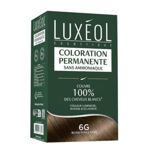 Трайна боя за коса без амоняк – Тъмно златисто русо 6G, с масла и растителни екстракти, 1 опаковка