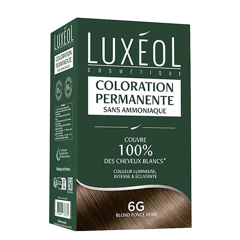 Трайна боя за коса без амоняк – Тъмно златисто русо 6G, с масла и растителни екстракти, 1 опаковка