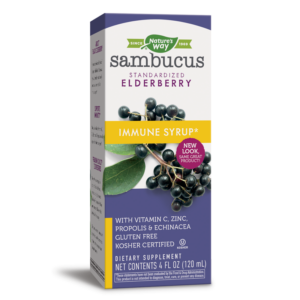 Самбукус Имун сироп с черен бъз, ехинацея, прополис, вит. С & цинк - Sambucus Immune Syrup, 120 ml