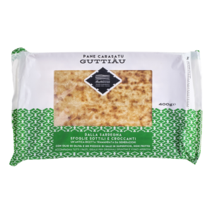Pane Carasatu Guttiàu - Тънък, двойно препечен хляб със зехтин от остров Сардиния, 400 g