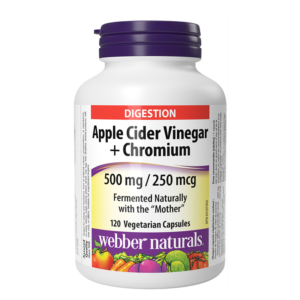 Редукция на теглото - Ябълков оцет 500 mg + Хром 250 µg, 120 капсули