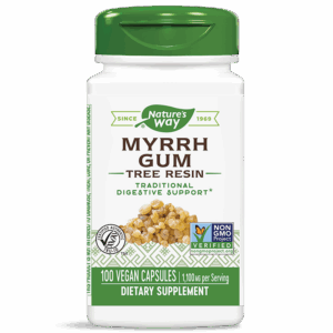 Смирна (смола) - За добро храносмилане и детоксикация, 550 mg, 100 капсули