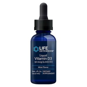Liquid Vitamin D3 / Течен витамин D3 /С вкус на мента/, 29.57 ml