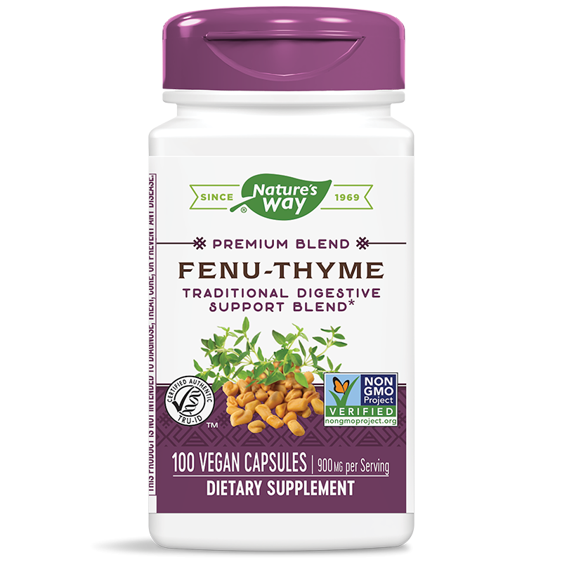 Стомашно-чревен тракт и белодробна функция - Премиум формула със сминдух и мащерка - Fenu-Thyme, 100 капсули