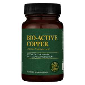 Енергия, тонус и антиейджинг грижа за косата и кожата - Мед (медно-никотинова киселина) - Bio-Acitve-Copper, 30 капсули