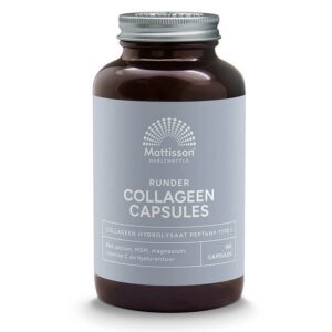 Колаген (тип 1) с калций, магнезий, МСМ, витамин C и хиалуронова киселина - Runder Collagen Peptan, 180 капсули