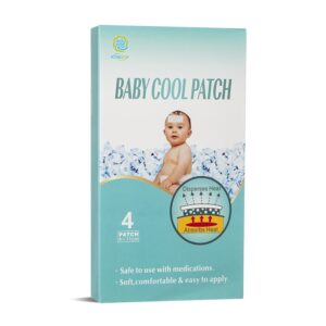 Охлаждащи пластири за бебета – При повишена температура, 4 броя, 4×11 см