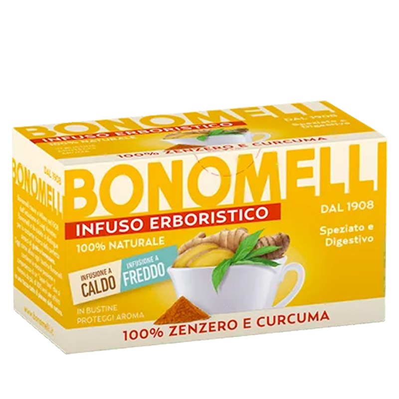 Джинджифил и куркума (билков чай) – Тонизиране и антиоксидантна защита, 16 пакетчета