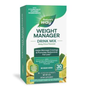 Формула за контрол на апетита, теглото и коремните мазнини - Weight Manager - 30 сашета, с вкус на цитрусови плодове