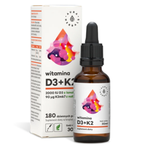 Кости и зъби - Витамин D3 + K2, 30 ml капки