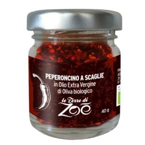 Люспи от лют червен пипер в зехтин (екстра върджин), БИО, 40 g