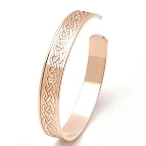 Медна гривна с келтски мотиви 3/8 - при болки в ставите, размер M/L