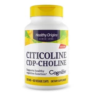 Цитиколин (CDP-Холин) – Памет, концентрация и ментална яснота, 250 mg, 60 капсули