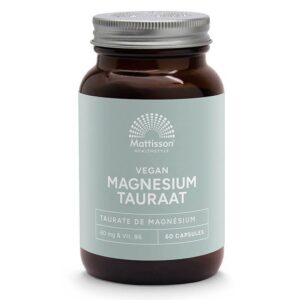 Мозъчна и нервна функция - Магнезий (таурат) + витамин В6, 60 капсули