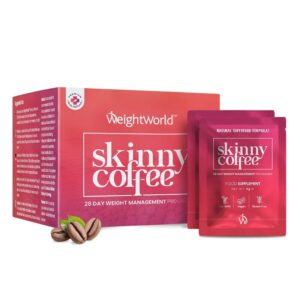 Skinny Coffee – 28 дневна програма за отслабване със зелено кафе, чай и L-карнитин, 28 сашета