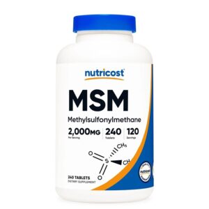 Кости и стави - МСМ (метил сулфонил метан), 1000 mg х 240 таблетки