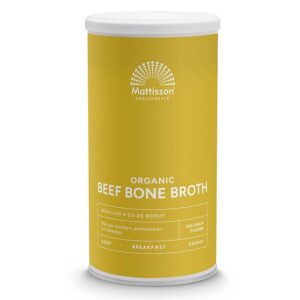 Телешки костен бульон БИО - Богат на колаген, протеини, аминокиселини и минерали - 180 g, прах, 18 или 9 дози