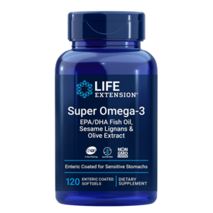 Сърдечна и мозъчна функция - Супер Омега-3 (с лигнан от сусам и екстракт от маслина), 120 софтгел капсули
