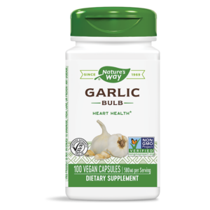 Чесън (луковица) - Сърдечно здраве и имунитет, 580 mg, 100 капсули
