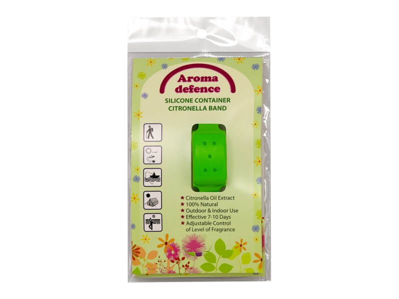 Силиконова гривна "Aroma Defence" /контейнер/ - Репелент с аромат на цитронела, 1бр./оп. - Image 2