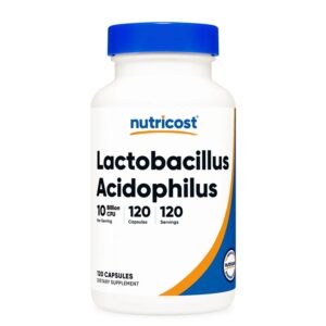 Лактобацилус Ацидофилус 10 млрд. активни пробиотици - Чревен баланс и пробиотична защита, 120 капсули