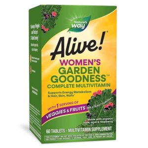 Мултивитамини за жени Алайв - Alive! Garden Goodness™ Women`s Multi-Vitamin, 60 таблетки