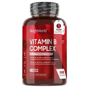 Имунитет и енергия - Витамин В-Комплекс + Витамин С, 365 таблетки - Vitamin B complex