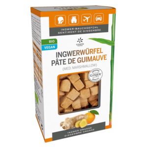 Джинджифилови кубчета Био - При стомашни неразположения по време на път, ~133 броя с вкус на портокал