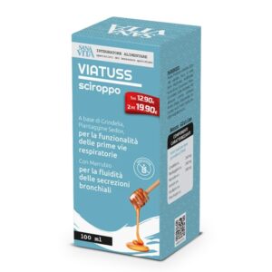 Viatuss успокояващ билков сироп с мед при кашлица и сухо гърло, 150 ml