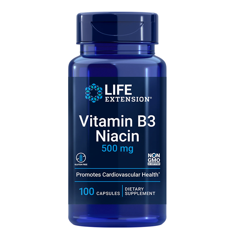 Сърдечно-съдова система - Витамин В3 (ниацин), 500 mg х 100 капсули