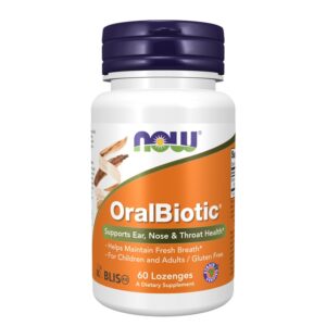 Пробиотик Streptococcus salivarius – За здраво гърло, свеж дъх и силен имунитет, OralBiotic, 60 таблетки за смучене