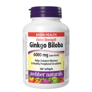 Памет и концентрация - Гинко билоба, 120 mg x 180 софтгел капсули
