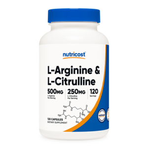 Тонус и енергия - Л-Аргинин + Л-Цитрулин  (L-Arginine + L-Citrulline), 550 mg + 250 mg/120 капсули
