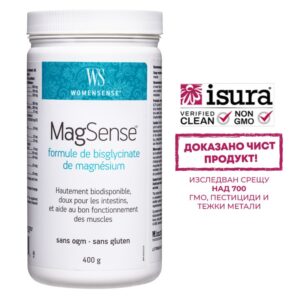Магнезий бисглицинат формула - стрес и фибромиалгия - WomenSense® MagSense®, 400 g, прах