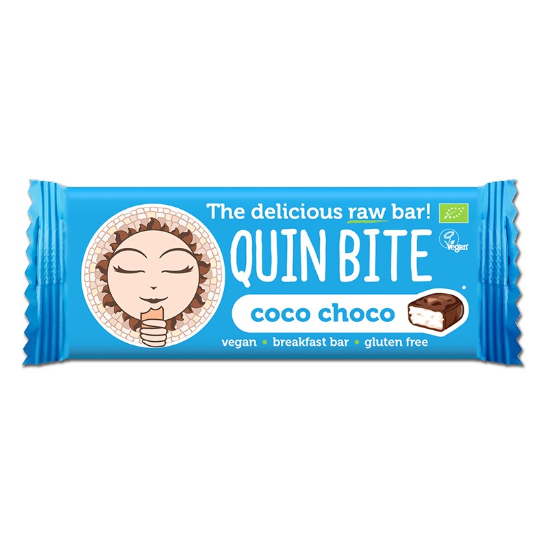 Суров десерт Био QUIN BITE - Коко Шоко, 30g