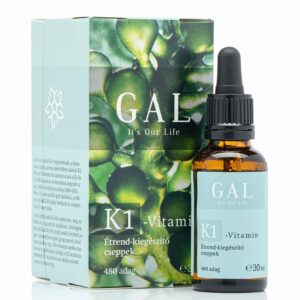 Витамин K1 – Подкрепа за нормално кръвосъсирване, 500 μg, 480 дневни дози, 30 ml капки