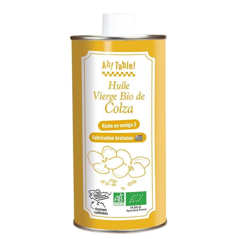 Рапично масло БИО (студено пресовано) – За салати и студени ястия, 500 ml