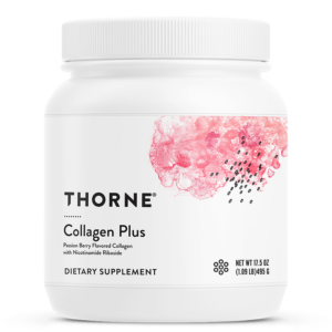 Колаген, серамиди и никотинамид рибозид - Collagen Plus – за сияеща кожа и здрава коса, 495 g, прах с аромат на маракуя