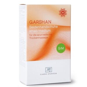 Копринени ръкавици за сух аюрведичен масаж Гаршан - размер S/M, (1 чифт, 2 бр)