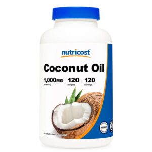 Отслабване и метаболизъм - Кокосово масло 1000 mg, 120 софтгел капсули
