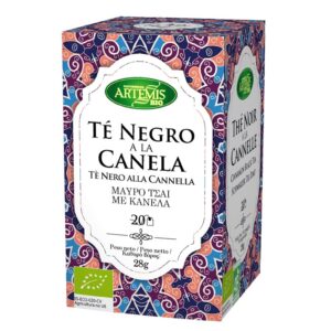 Черен чай с канела, БИО, 20 филтърни пакетчета