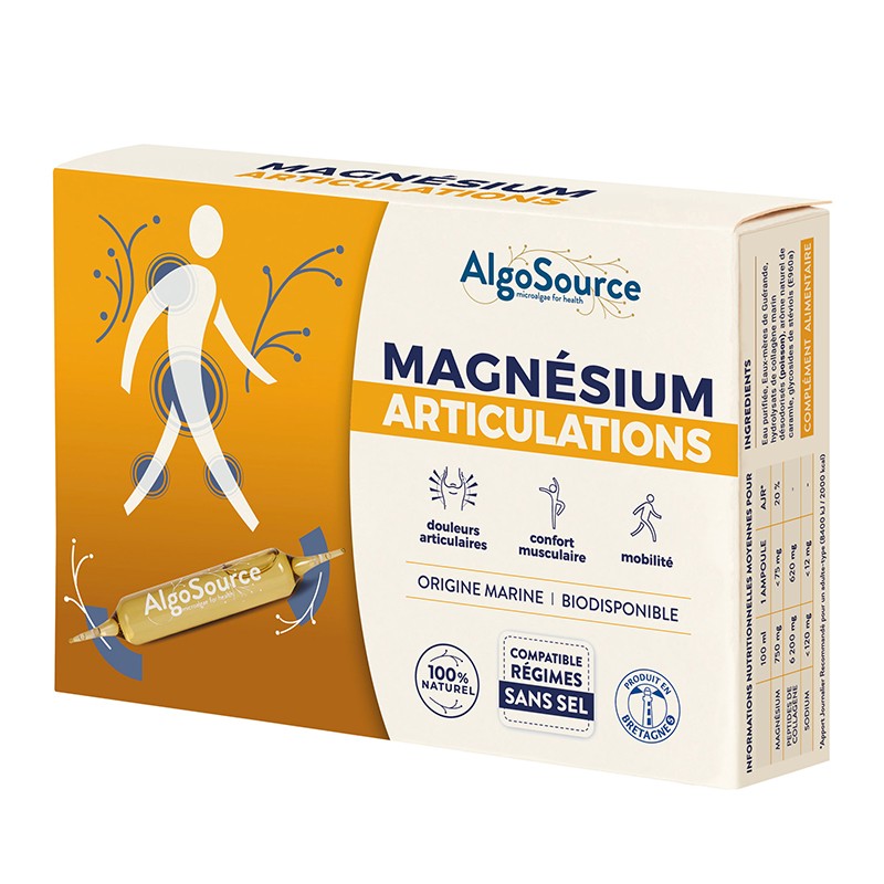 Магнезий + колагенови пептиди – За здрави стави и мускули, 75 mg, 20 ампули