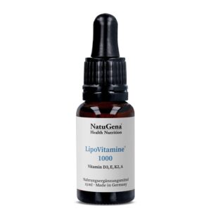 Липозомни витамини A, D3, E, K2 - висока абсорбция - LipoVitamine® 1000, 15 ml капки, ~ 525 дози