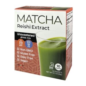 Матча с екстракт от гъба Рейши, 10 пакетчета