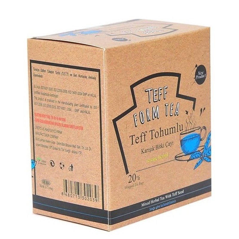 Билков чай със семена от теф – За метаболитен баланс и контрол на апетита, 20 филтърни пакетчета
