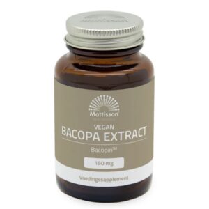 Бакопа мониери + цинк, витамин В12 и черен пипер Bacopin™ - Концентрация, памет и умствена яснота, 60 капсули