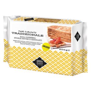 Pane Carasatu Tradizionale “Grosso” - Хрупкав, двойно препечен традиционен хляб от остров Сардиния, 800 g
