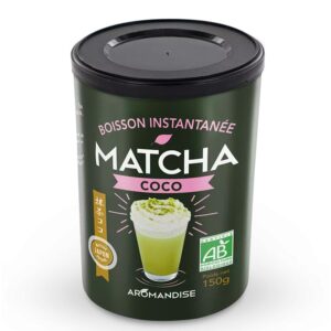 Матча и кокосово мляко - тонизираща напитка, 150 g, прах