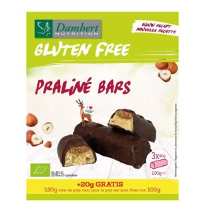 Барчета с лешников пралин и черен шоколад – БИО, без глутен, 120 g