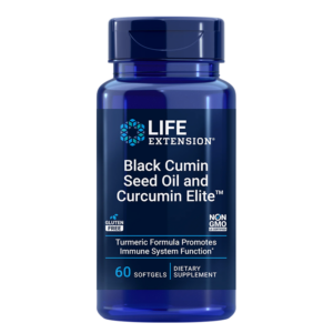Имунна и сърдечна функция - Черен кимион масло + Куркумин Elite™, 60 софтгел капсули